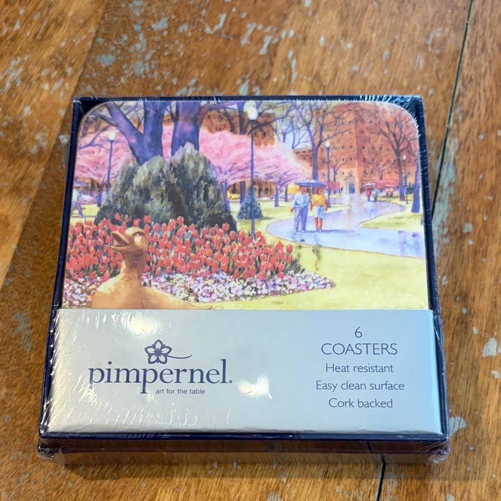 Pimpernel set of 6 coasters 8048 Spring ducklings Boston new in package